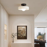 Round Glass LED Flush Mount Ceiling Light