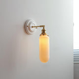 Vintage Japanese Ceramic Brass Wall Light